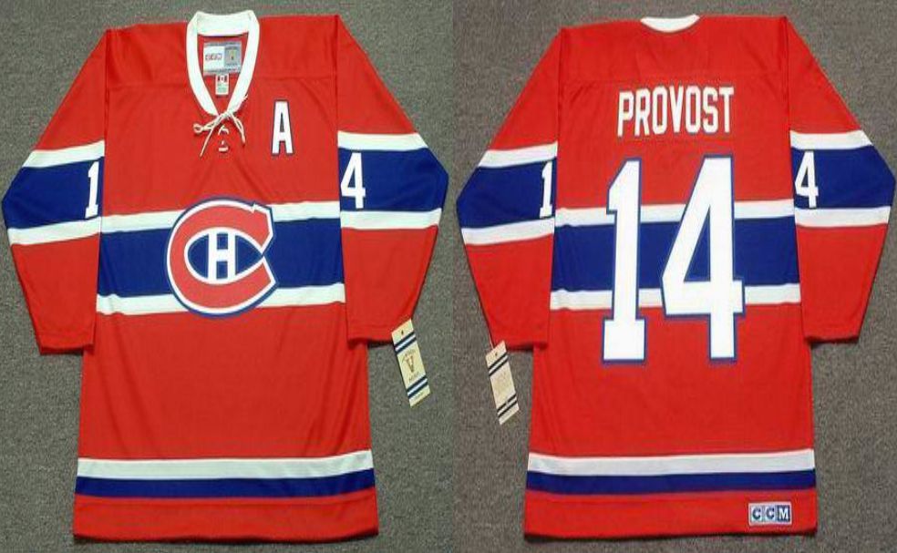 2019 Men Montreal Canadiens #14 Provost Red CCM NHL jerseys